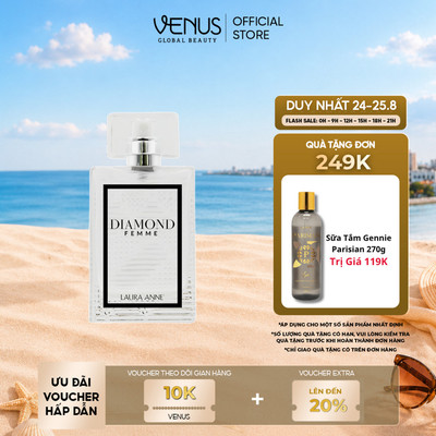 [MUA 1 TẶNG 1] Nước Hoa Nữ Diamond Femme White hương sang trọng, tươi mát 45ml