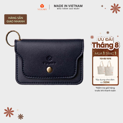 Ví Yuumy (Thời trang nữ nắp gập cỡ nhỏ - Ví móc khóa da YMK10)