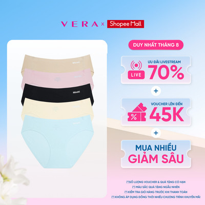 Combo 5 quần lót bikini nữ Misaki seamless - M1056