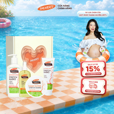 [Chính hãng] COMBO Set Hộp quà yêu thương ngăn ngừa rạn da Palmer's