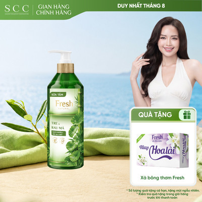 Sữa Tắm Fresh Natural Chiết Xuất Tre 700g - Hỗ trợ Làm Sạch, Duy Trì Độ Đàn Hồi Và Giúp Da Mềm Mịn