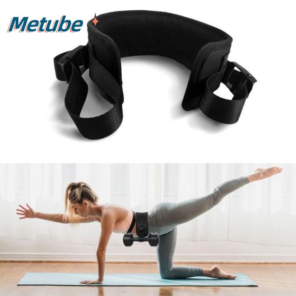 Đai tập tạ METUBE, Đai tập tạ Nylon Glute Bridge Barbell Workout Hip Thrust Weight-Bearing Belt, Đai