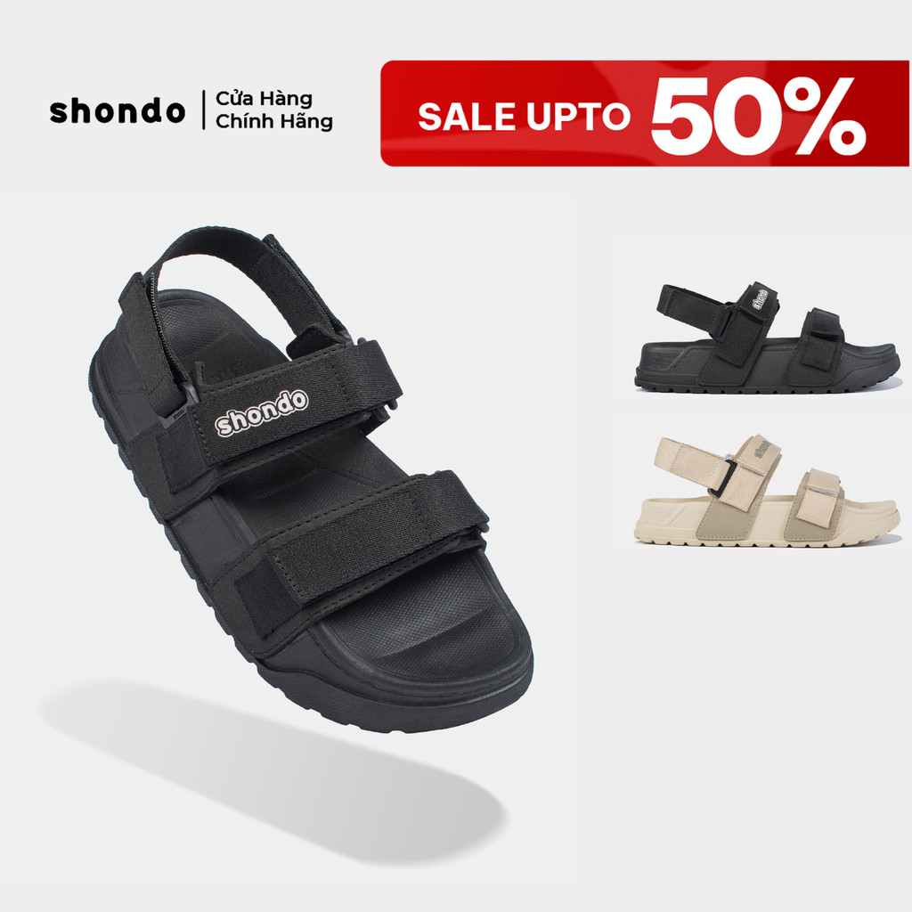 Giày Sandal Unisex Platy 2 Ver 2 Shondo Đế Cao 5cm Tháo Quai Thành Dép Nhiều Màu