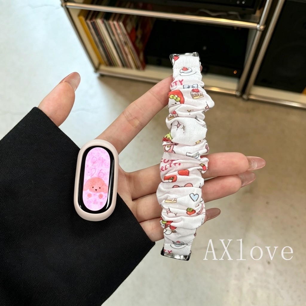 Ốp Lưng Silicon + KT In Dây Đeo Nylon Thích Hợp Cho Xiaomi Band 10 9 8 nfc Cho Mi Band 10 9 Phiên Bả