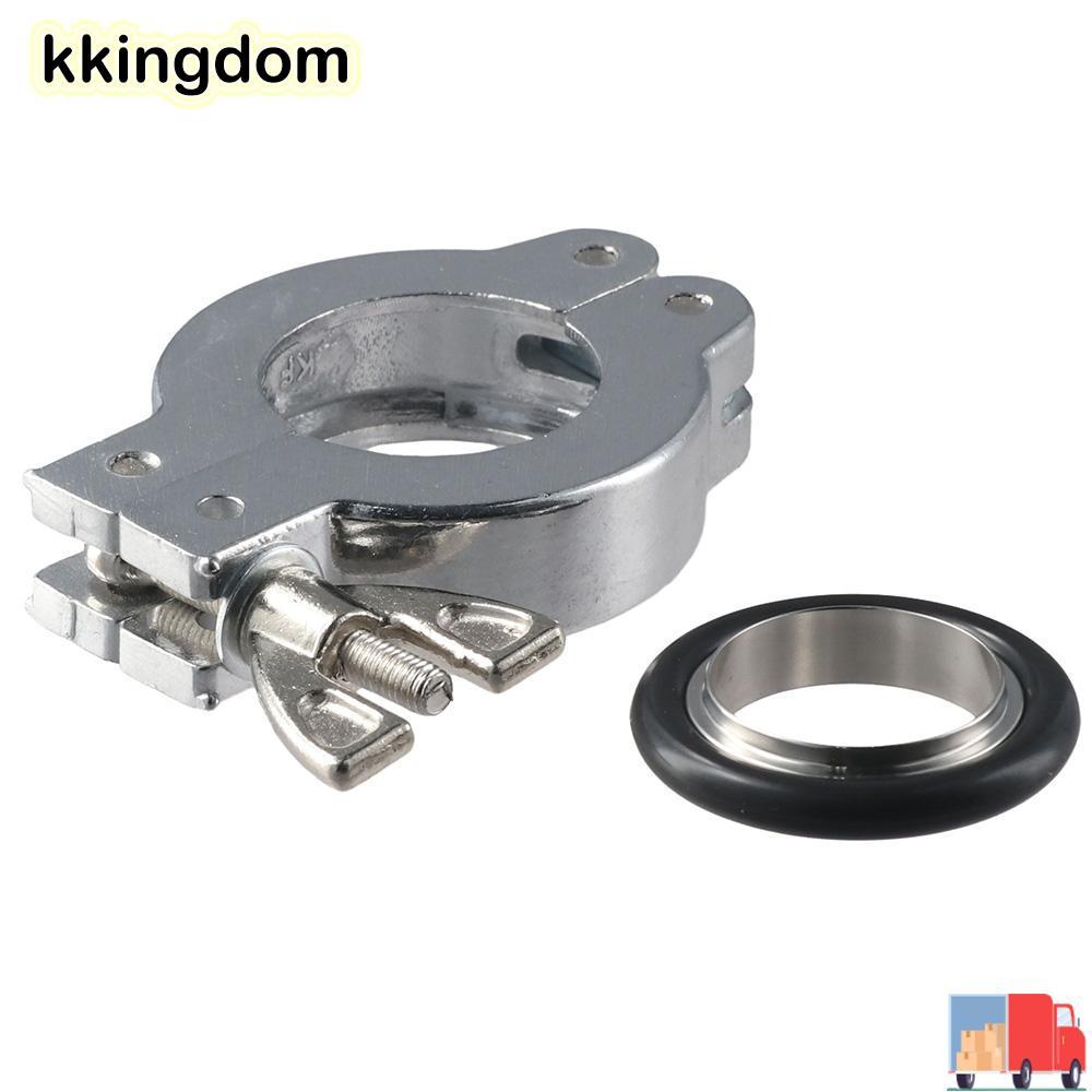 KKINGDOM KF25 Kẹp Nhôm, Nhôm Đen O TYPE Vòng Định Trung Tâm, Bạc Di Động KF25 Cánh Cao Su Đai Ốc Bản