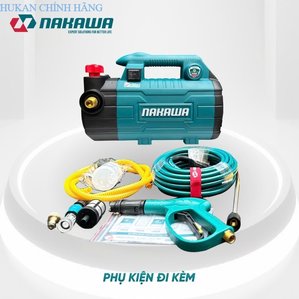 Máy xịt rửa xe Nakawa NK-CW29A công suất 2900W chỉnh áp tiêu chuẩn Nhật Bản- HUKAN CHÍNH HÃNG