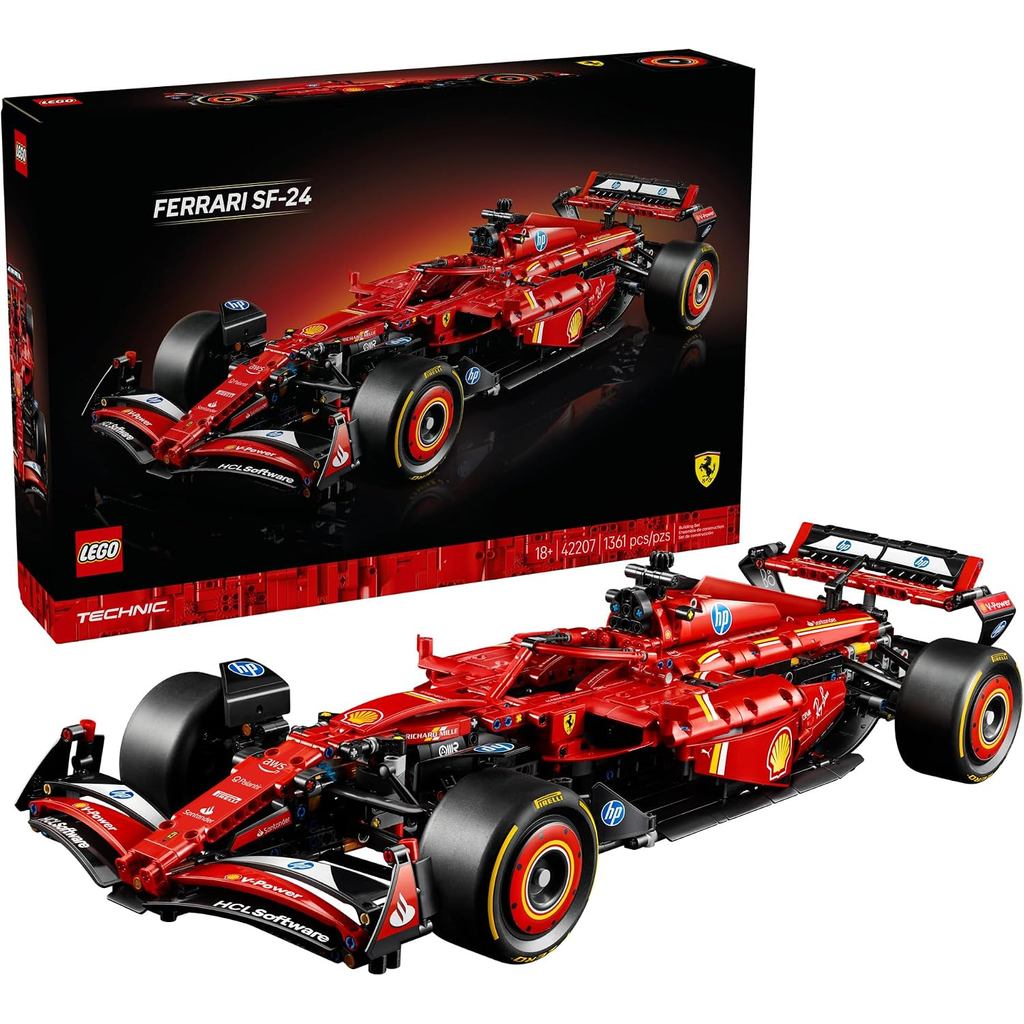 Bộ xe mô hình LEGO Technic Ferrari SF-24 F1 - Bộ xây dựng dành cho người lớn, từ 18 tuổi trở lên với