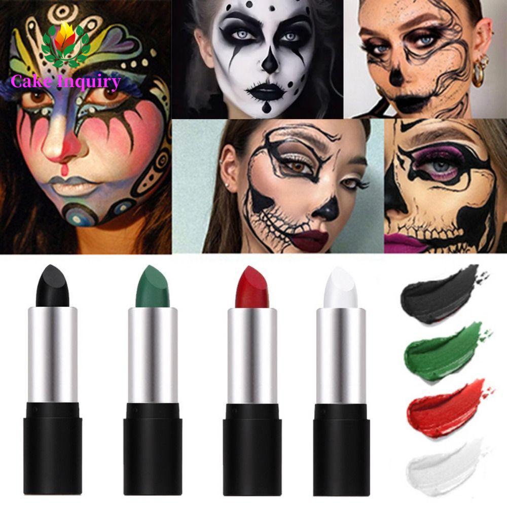 SAHRAI Halloween Face Painting Stick, Face & Body Paint Trang điểm thể thao Body Art Paint Stick, Pa