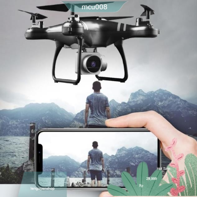 Máy bay điều khiển từ xa Flycam KY101 HJ14 có Camera 4K Wifi FPV trực tiếp tự cân bằng