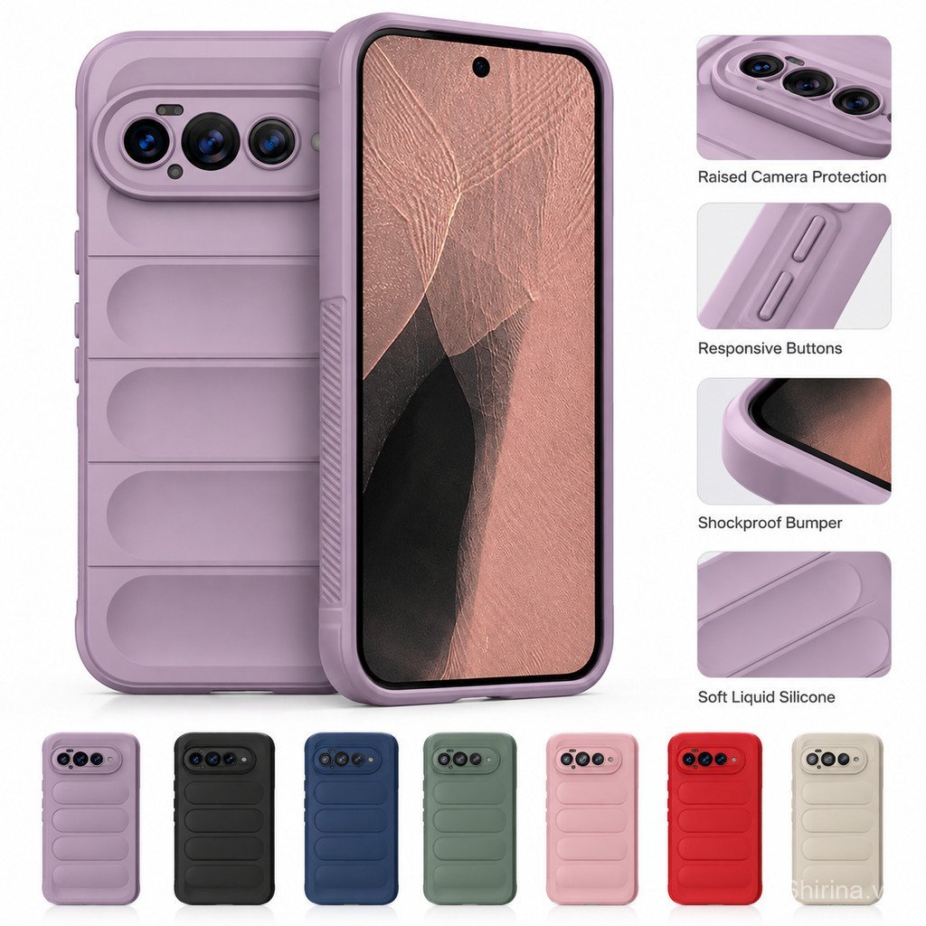 Ốp Điện Thoại Silicon Lỏng Màu Trơn Sang Trọng Cho Google Pixel 11 Pro XL 11 10 Pro XL 10 9 Pro XL 9