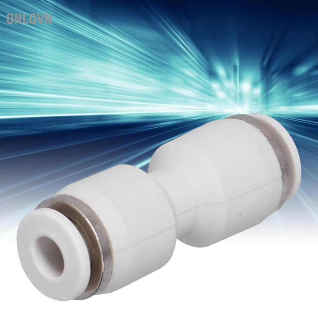 Onlovn Đầu nối ống lắp khí nén Đẩy thẳng để kết nối các phụ kiện Đường ống dẫn khí Nhựa PBT Đồng mạ niken Xoay 360 độ Bộ phận niêm phong kép Chống rò rỉ Không dễ rơi ra Cài đặt