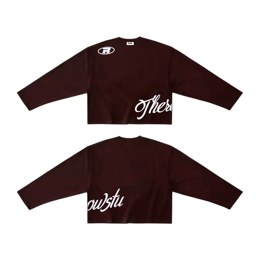 [Ver4] Áo Thun Tay Dài Long Sleeve Boxy THEROW 250gsm Form Rộng Cổ Tròn Unisex Nam Nữ Phong Cách Basic Thoải Mái | BigBuy360 - bigbuy360.vn