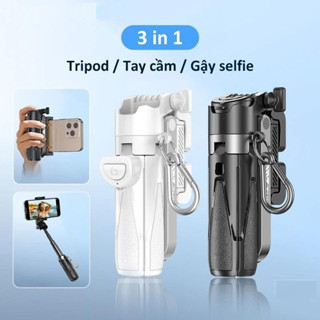  Chân tripod M51 Mini Gậy tự sướng Chân máy Bluetooth đa năng với Có đèn trợ sáng 3 cấp độ 