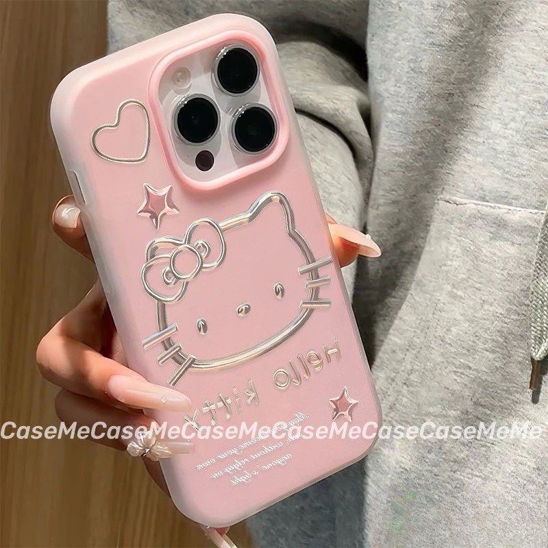 Vỏ Cho IPhone 11 16 15 17 12 14 13 Pro Max X XS Max XR Air 14 16 15 7 8 6S 6 Plus Kitty Yêu Màu 2 Tr