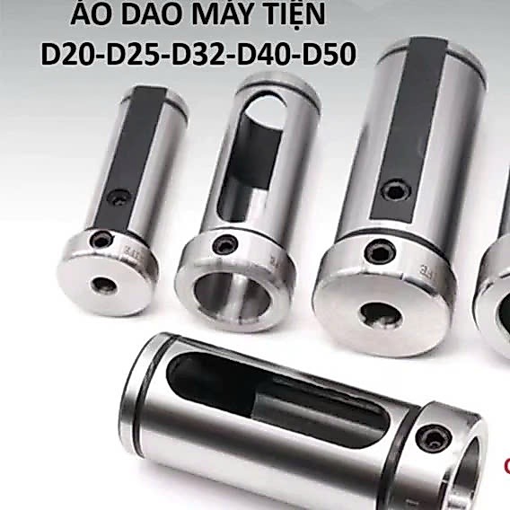 Áo dao D40 - Ống lót cán tiện D40 dùng cho máy tiện, máy phay