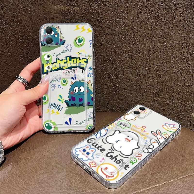 Hộp Đựng Thẻ Cho Samsung Galaxy A04 A05 A06 A07 4G 5G Ghost Couple Mềm TPU Chèn Ảnh Trong Suốt