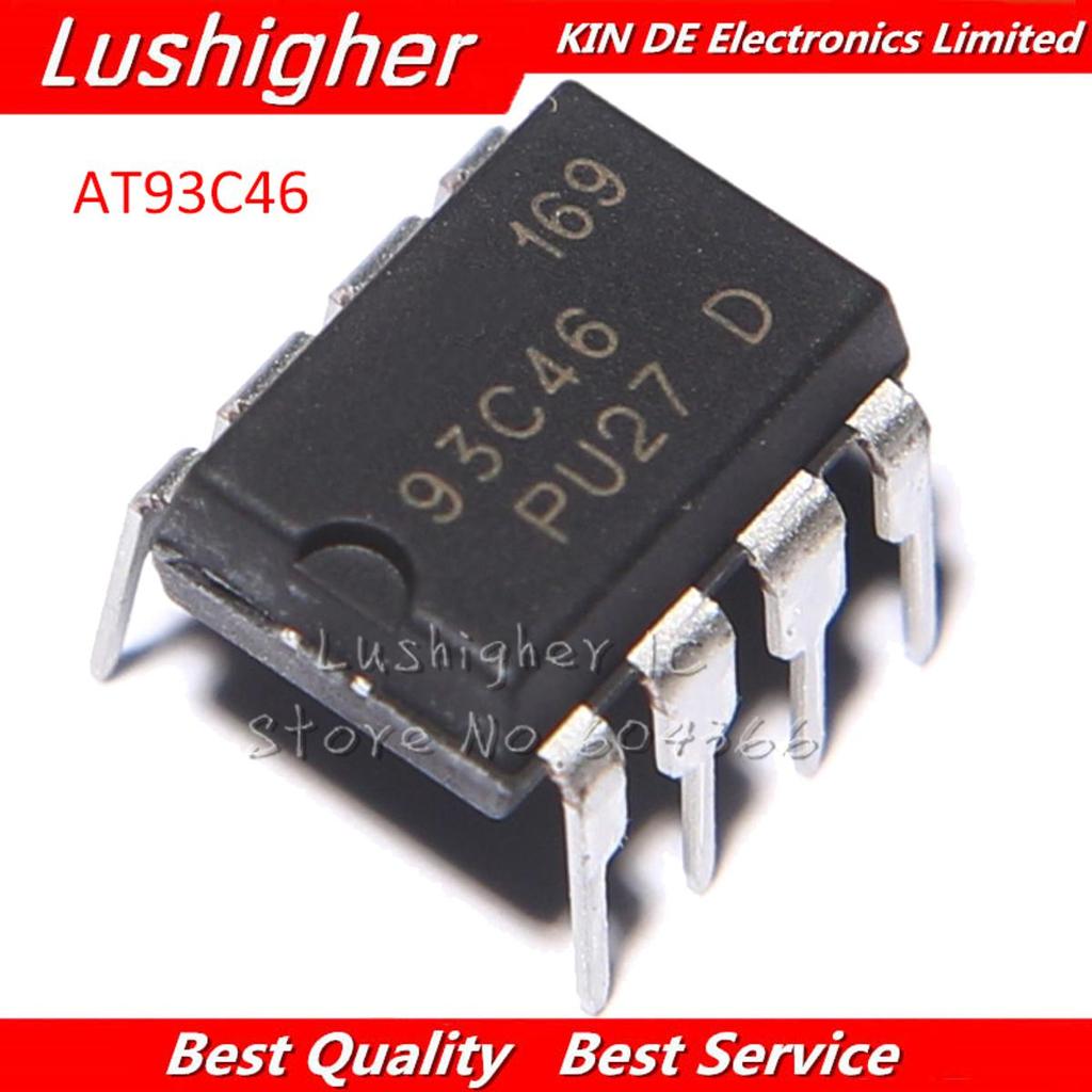 20 chiếc AT93C46 DIP8 93C46 DIP IC gốc mới