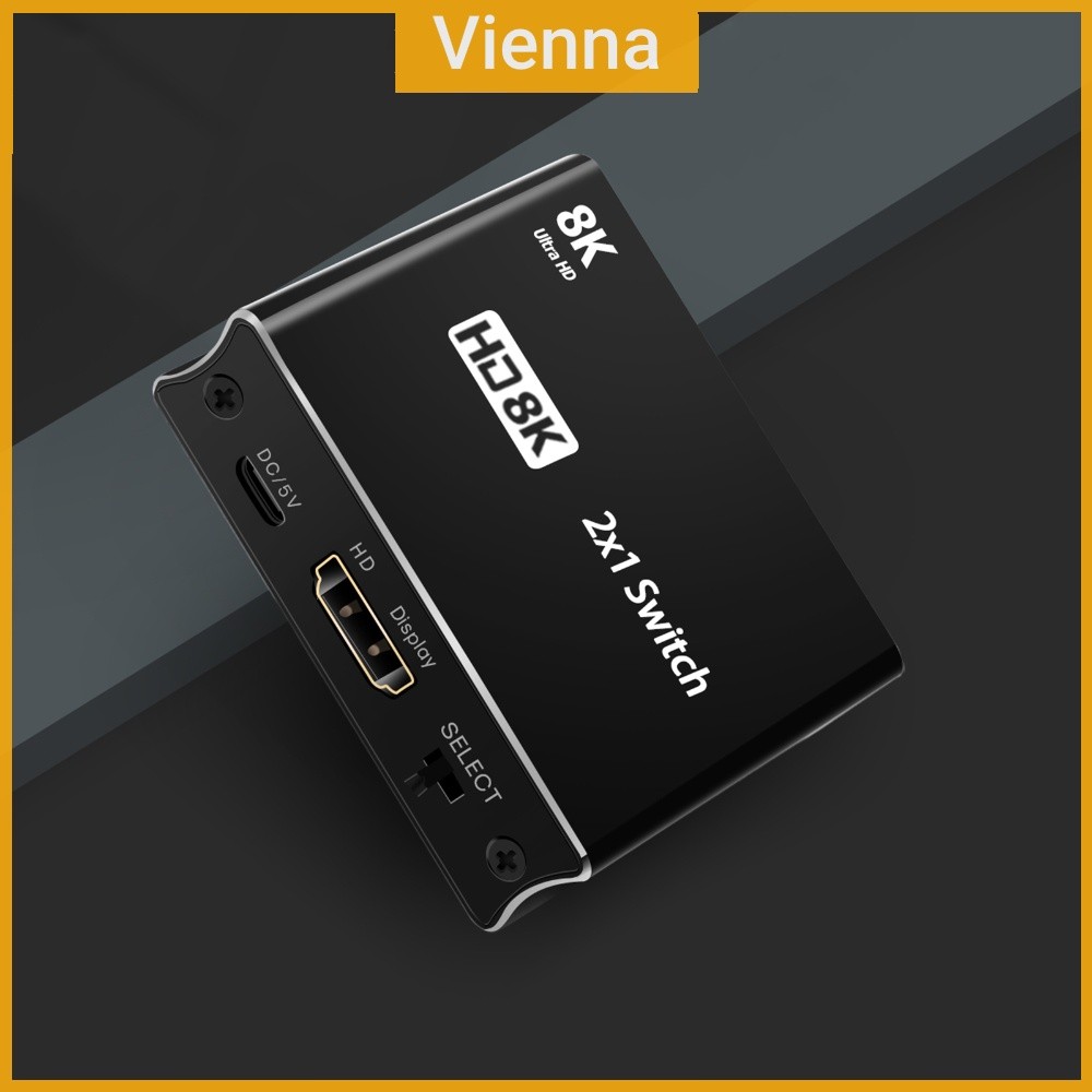 Bộ chuyển đổi tương thích HDMI 2 trong 1 Out Công tắc hai chiều tương thích HDMI 8K60HZ / 4K120HZ 48