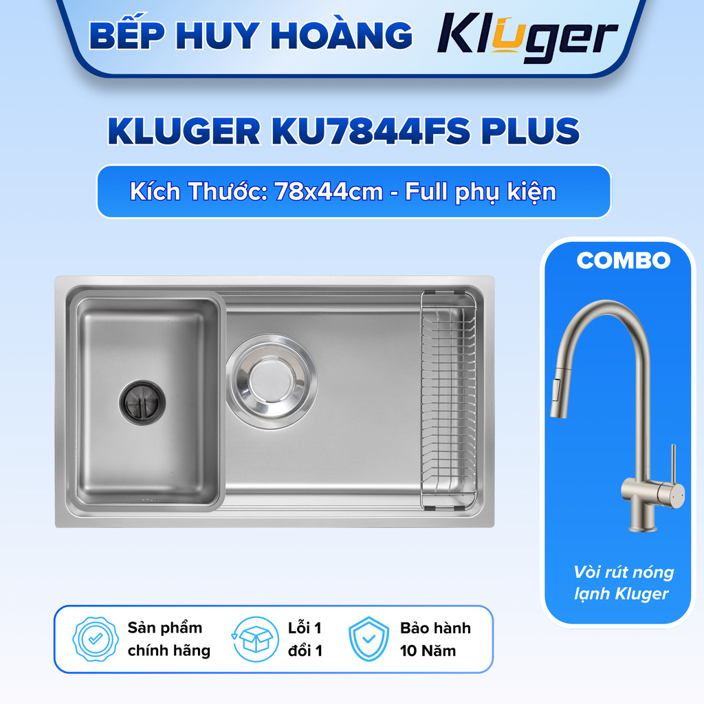 Chậu rửa bát Kluger KU7844FS Plus | Hàng chính hãng