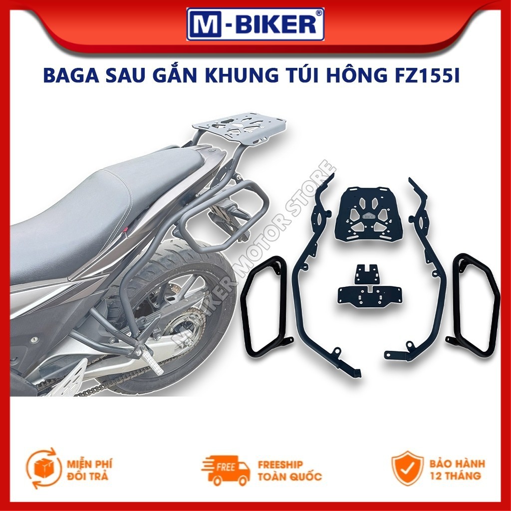 Baga Fz155, Baga sau Fz155, Baga hông Fz155, Khung túi Fz155, Baga sau gắn khung treo túi hông Fz155