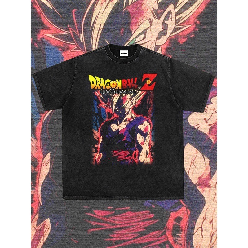 DRAGON BALL DRAGON BALL Áo Thun Truyện Tranh Retro Tay Ngắn Son Goku Son Gohan Vegeta Trunks