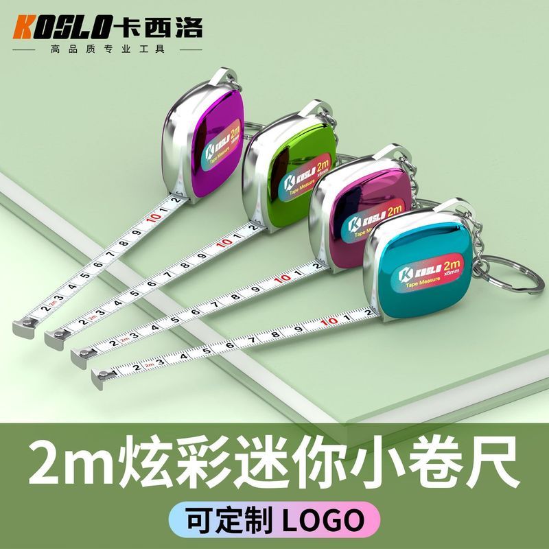 Mini Nhiều Màu Sắc Nhỏ Băng Đo Băng Di Động Hộp Di Động Thước Cao Cấp Thép Băng Đo Chiều Cao Dễ Thươ