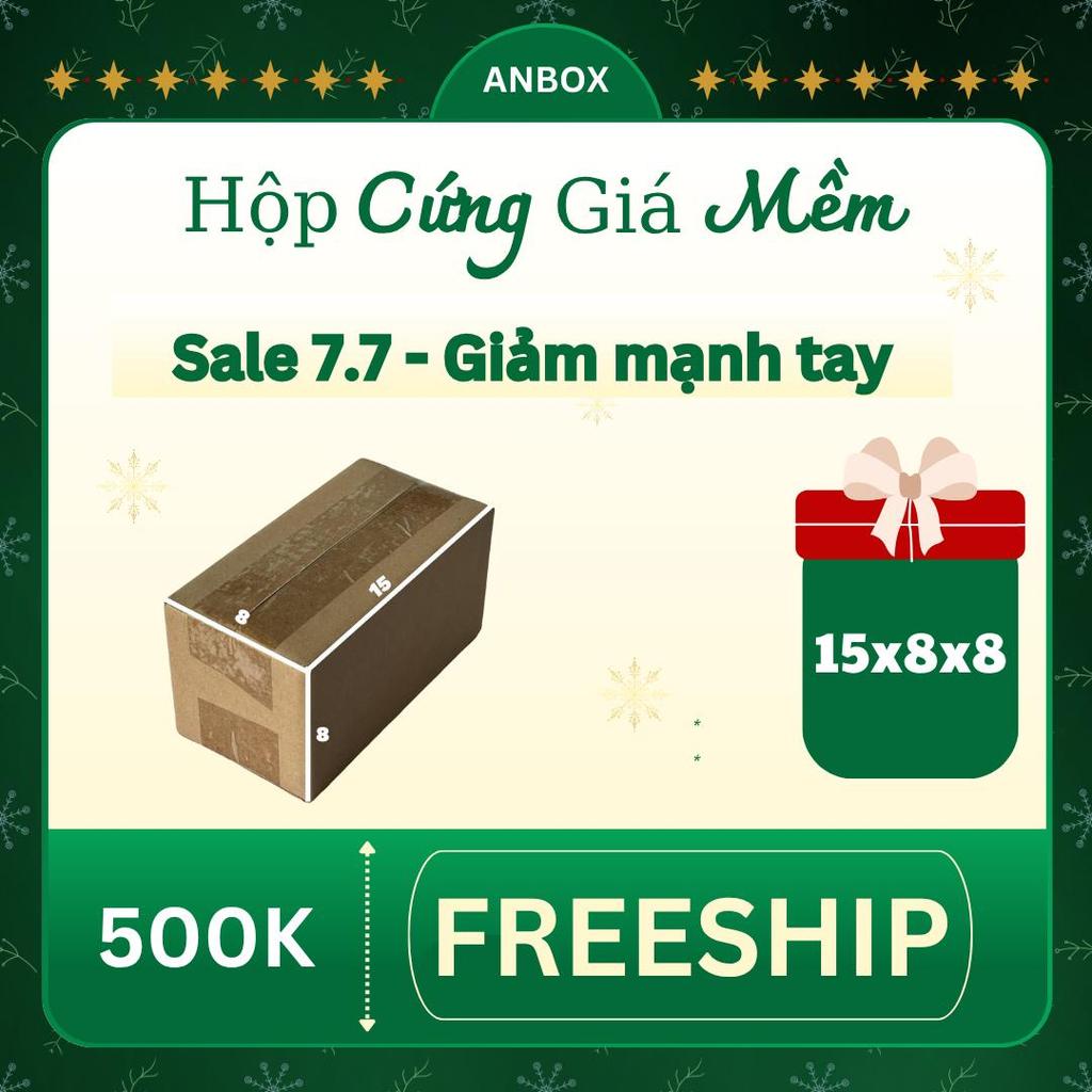 hộp carton 15x8x8 bộ 50 không in