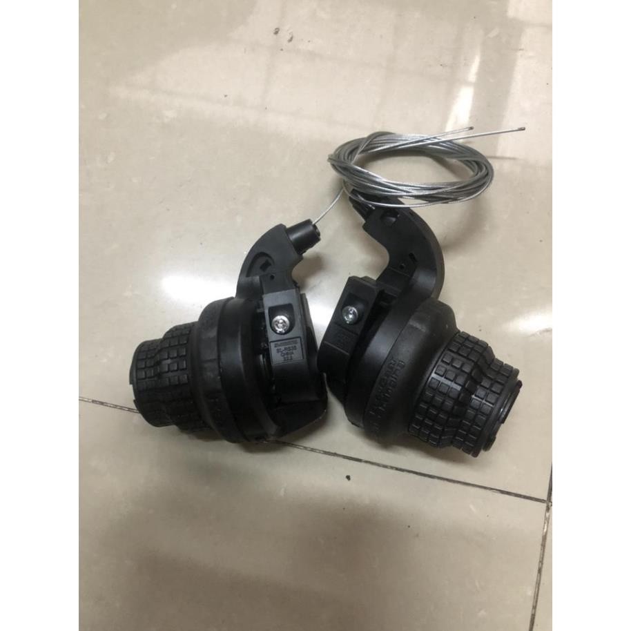 Cặp tay đề vặn không liền phanh shimano 3x7