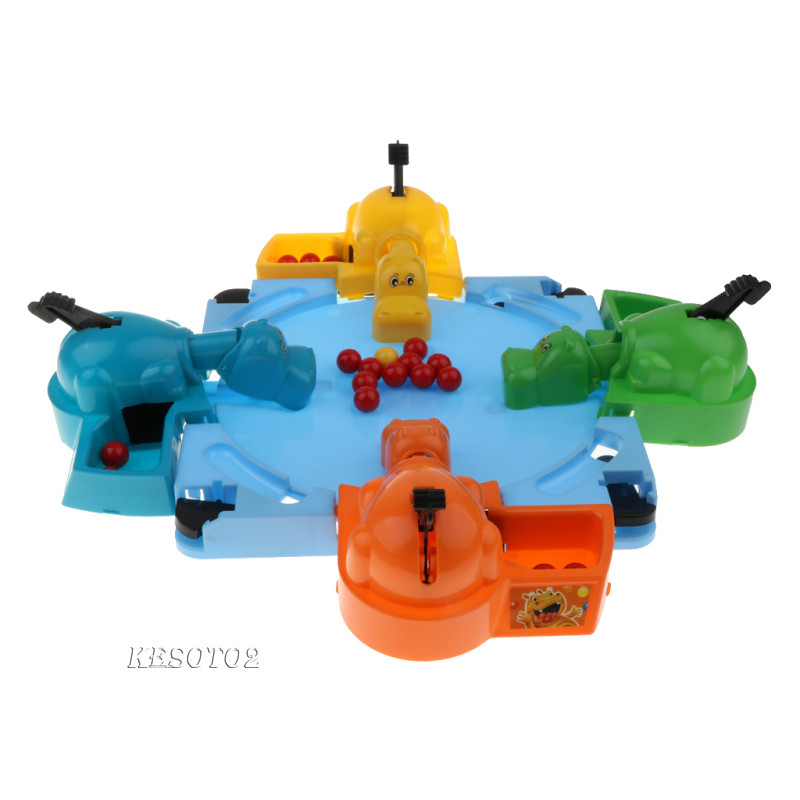 Máy tính để bàn Mini Hungry Hippo Board Game Trò chơi vui nhộn Gia đình Trẻ em Đồ chơi sinh nhật Quà