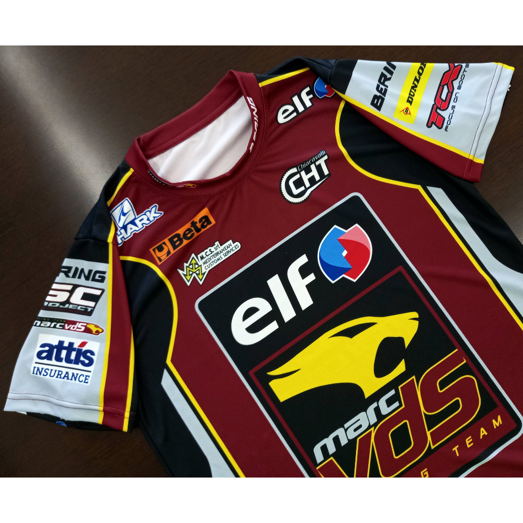 Áo thun Motogp Team Elf Mark Vds Racing Model Sam Lowes
