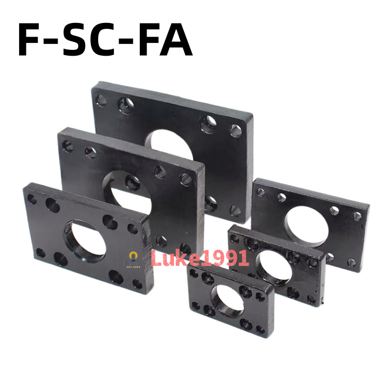 SC Xi Lanh Mặt bích Ban FA32 FA40 FA50 FA63 FA80 FA100 FA125 Xi Lanh Lắp Đặt Phụ Kiện