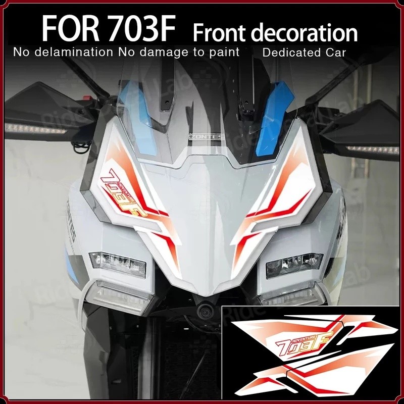 Decal Fairing Phía Trước Cho Zontes 703f 703F 703 F Phụ Kiện Xe Máy Decal Vinyl Chống Thấm Nước