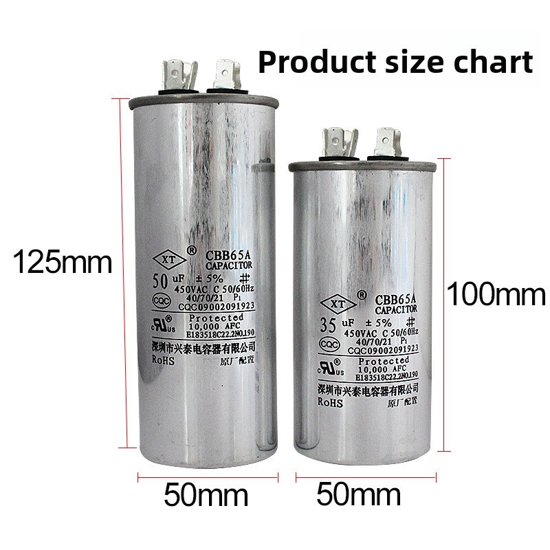 FAST SHIP CBB65 Điều Hòa Không Khí Bắt Đầu Tụ 25 30 35 50 60 70UF Máy Nén Chống Cháy Nổ Tụ Điện CBB6
