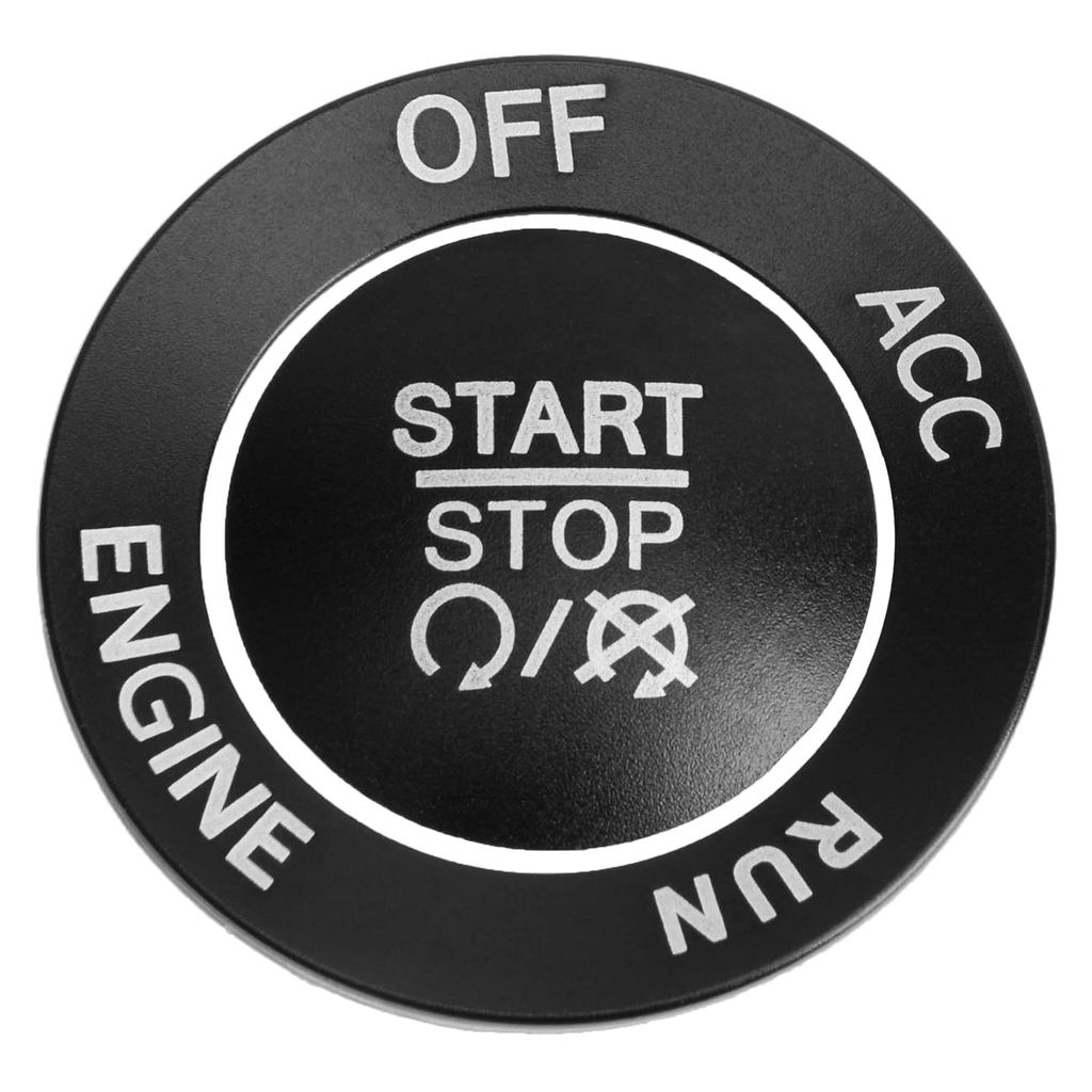 Nhôm Push Start / Stop Engine Cover Trim, One Click Push Start Button Sticker Trang trí cho 2015-202