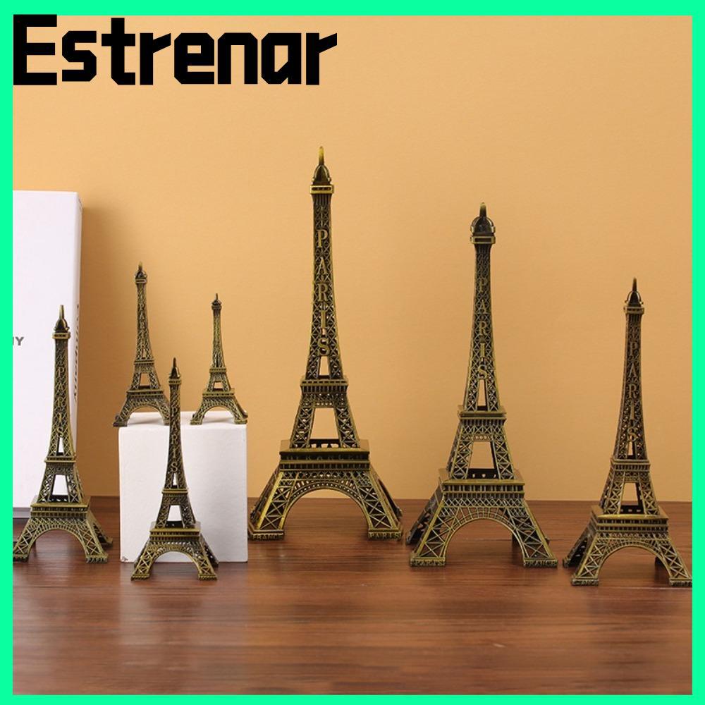 Mô hình tháp Eiffel ESTRENAR, Tượng tháp Eiffel bằng đồng thiết kế tinh tế, Kim loại có hộp 7 kích c