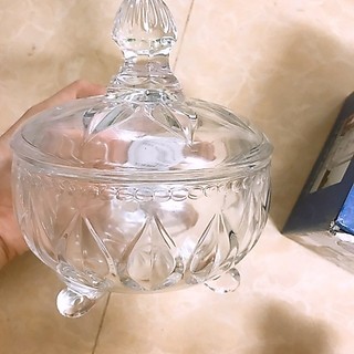 Thố mứt tết thuỷ tinh cao cấp D704