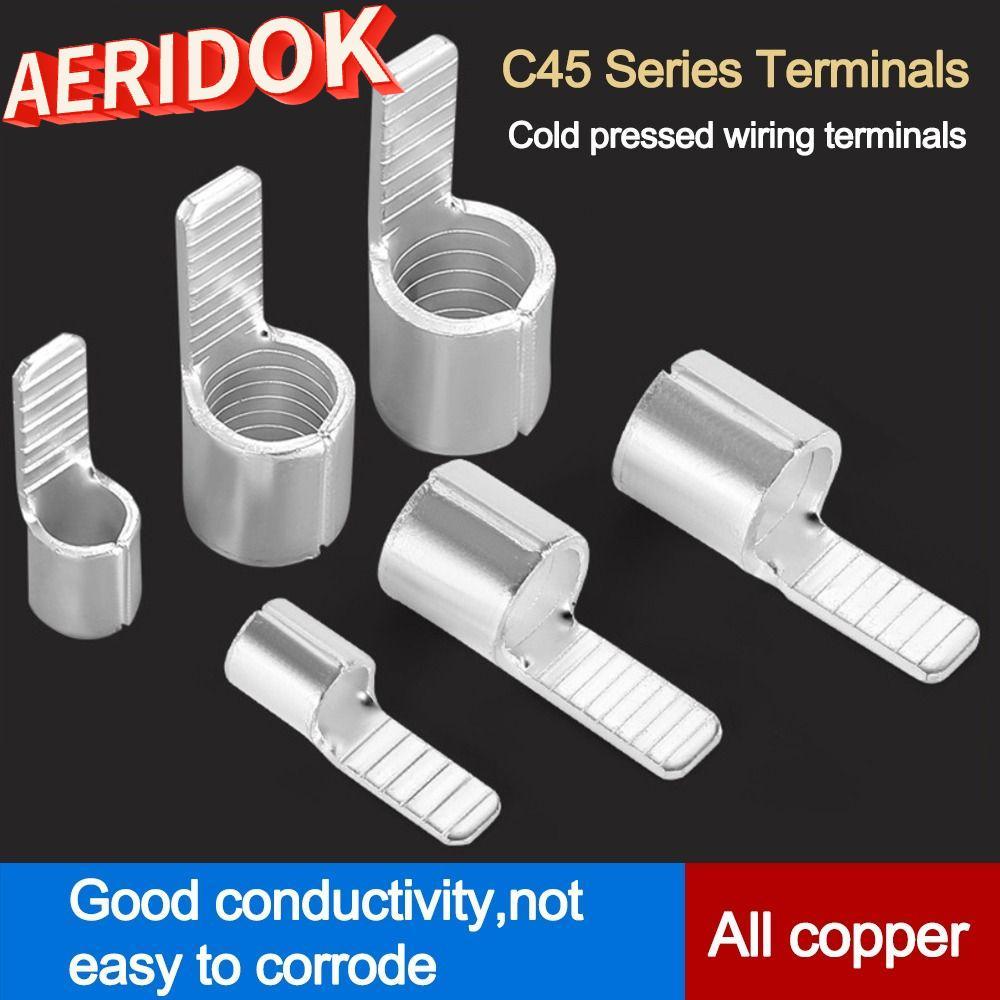 Thiết bị đầu cuối AERIDOK C45, Pin tiếp xúc mạ thiếc bằng đồng hình pin C45, Dây cáp nối hàn đồng Lu