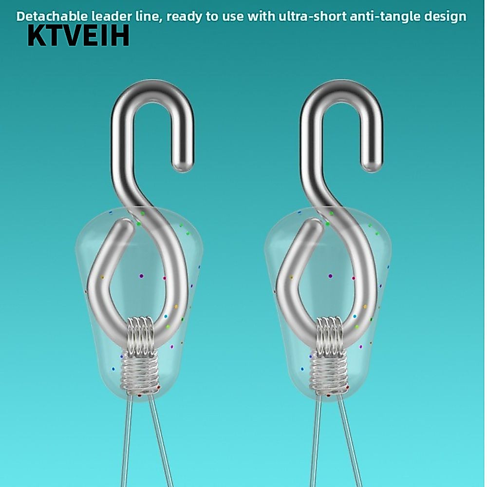 KTVEIH 100 Cái / lốc Câu Cá Xoay, Thiết Kế Cán Liên Kết Nhanh Snap Cán Kết Nối, Đầu Nối Loại Snap Ch