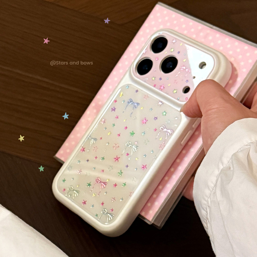 Ốp điện thoại hình ngôi sao mạ vàng phong cách Hàn Quốc HP cho iPhone 17 Pro Max 17 16 15 13 Full Co
