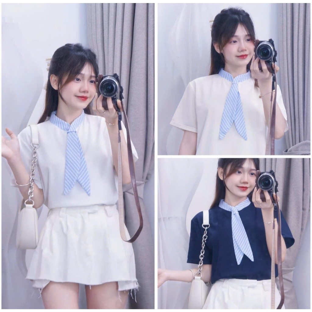 AB3 Áo polo phối cổ vạt somi lịch sự, trẻ trung và năng động đủ size s-xl