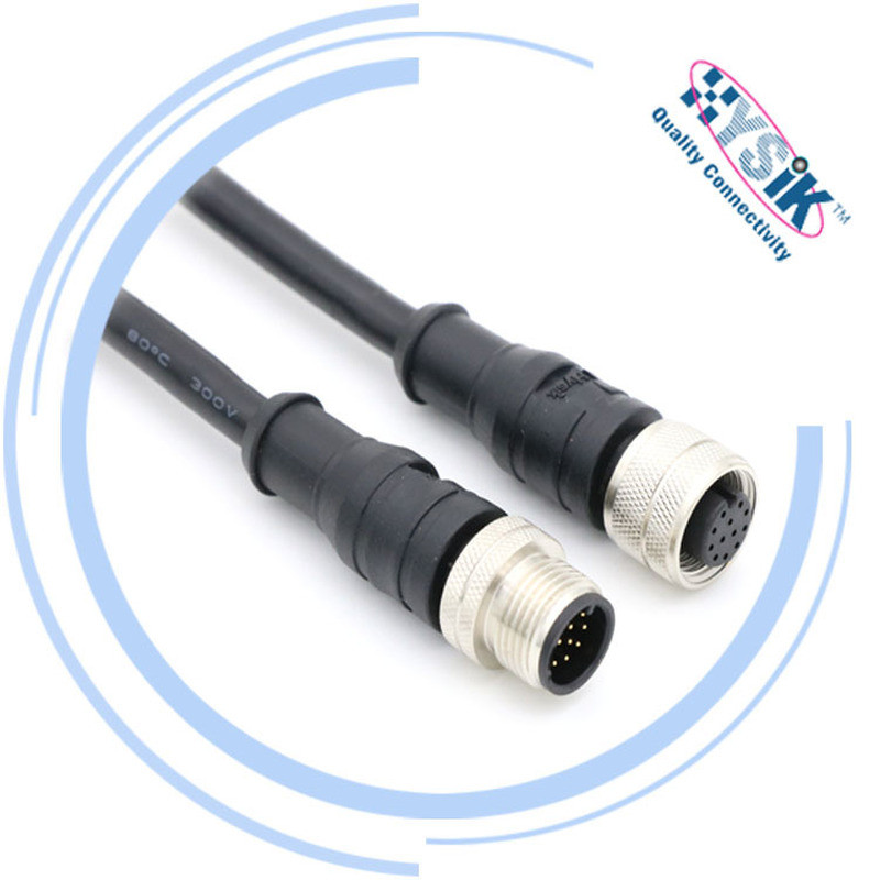 Đầu nối dây M12 Cắm hàng không 2 lõi 3 lõi 4 lõi 5 lõi 6 lõi 8 lõi Cắm dây đúc sẵn