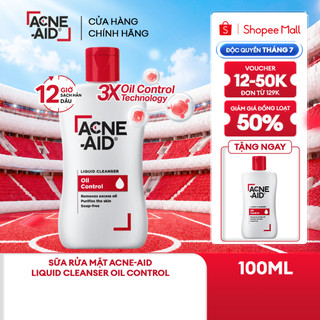 [MUA 1 TẶNG 1] Sữa rửa mặt Acne-Aid Liquid - Giảm nhờn, ngừa mụn (100ml)