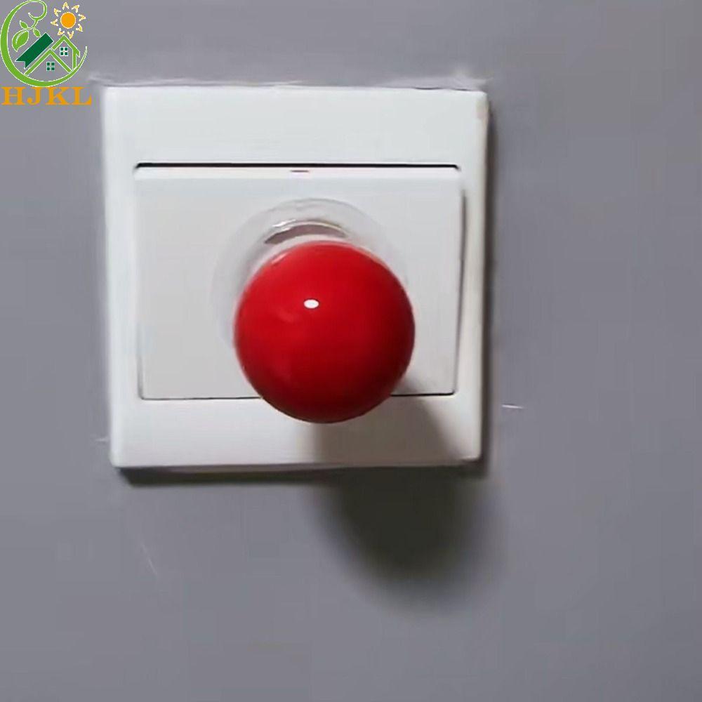 HJKL Rocker Switch Sticker, Black Ball Red Black Switch Cover, DIY Custom Red Ball Creative Plastic 