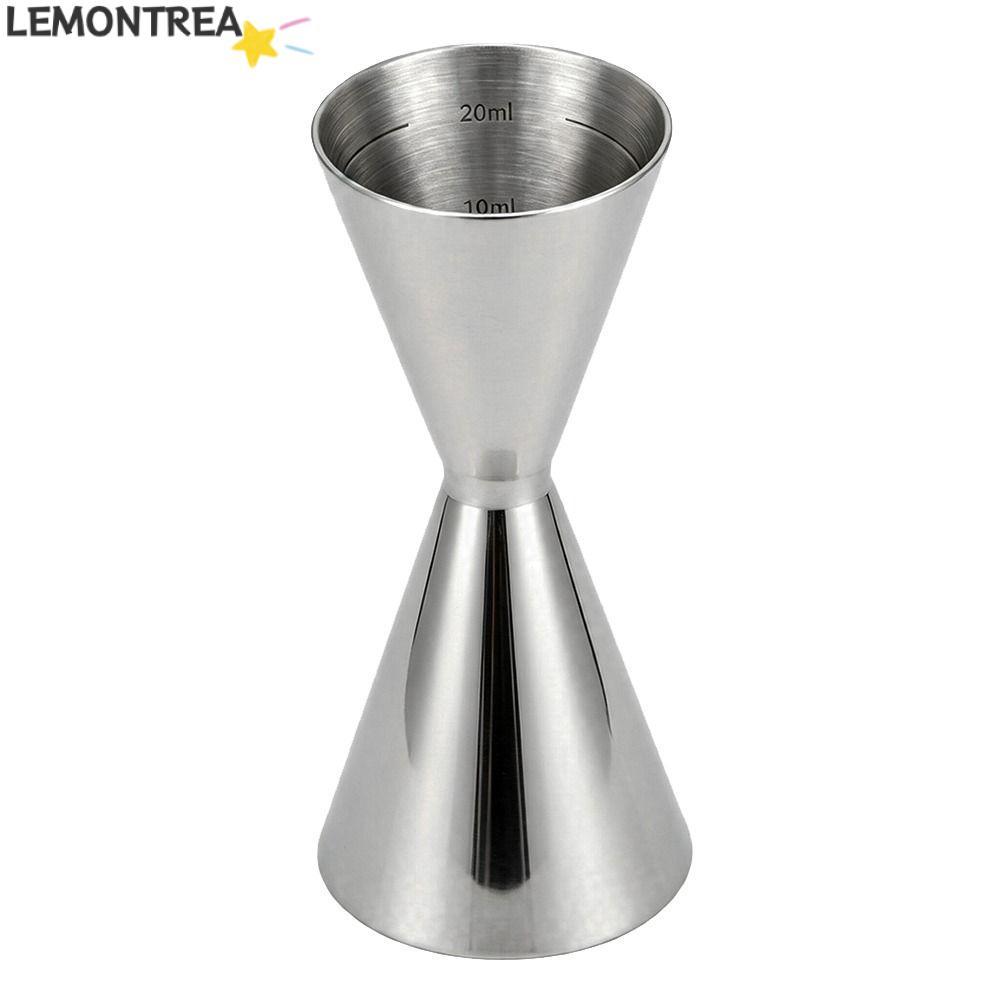 Jigger Inox LEMONTREAL, Cốc Đo Rượu Inox 304 Hai Mặt, Thanh Bóng Cao Cấp Jigger Bar