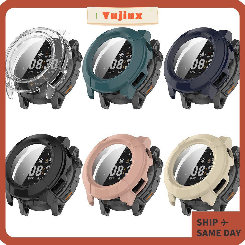 Bảo vệ màn hình YUJINX, Bảo vệ toàn diện PC + Cường lực, Vỏ ốp lưng chống trầy xước cho phụ kiện đồn
