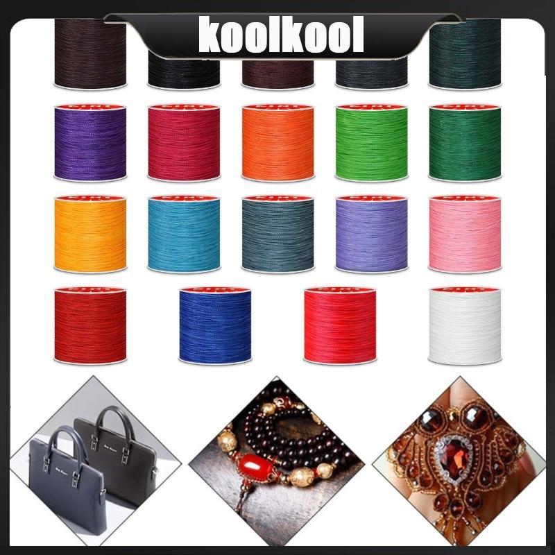 Kool Waxed Cord Craft Waxed Thread Waxed Polyester String 0 45 0 5 0 6mm Dây chỉ may cho vòng tay tr