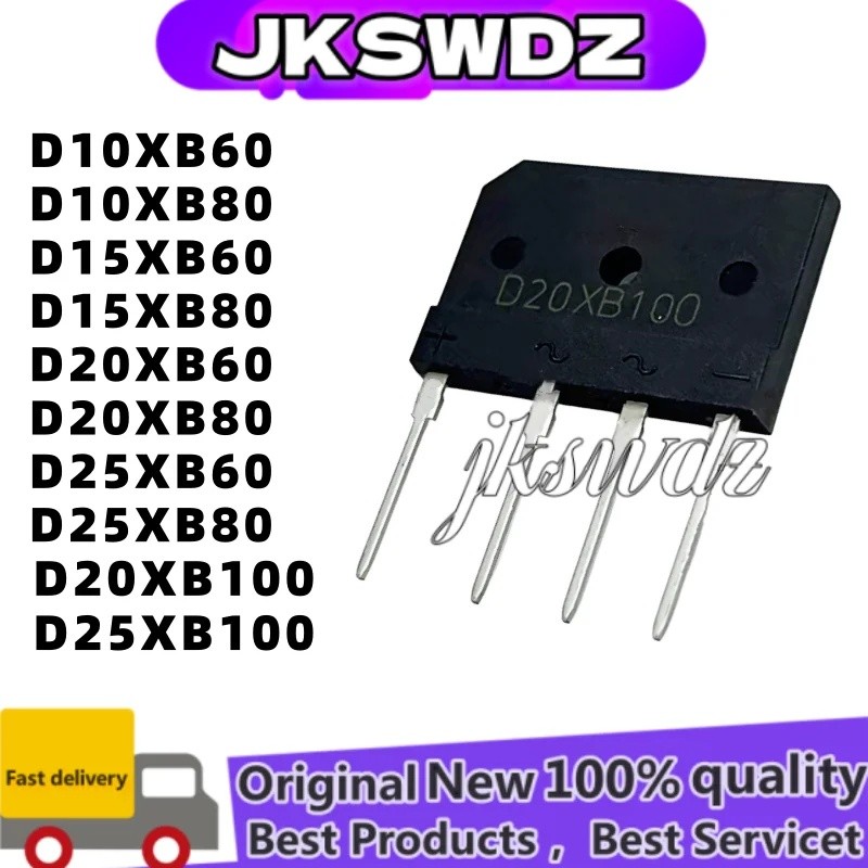 5 Cái D10XB60 D10XB80 D15XB60 D15XB80 D20XB60 D20XB80 D20XB100 D25XB60 D25XB80 D25XB100 Bộ chỉnh lưu