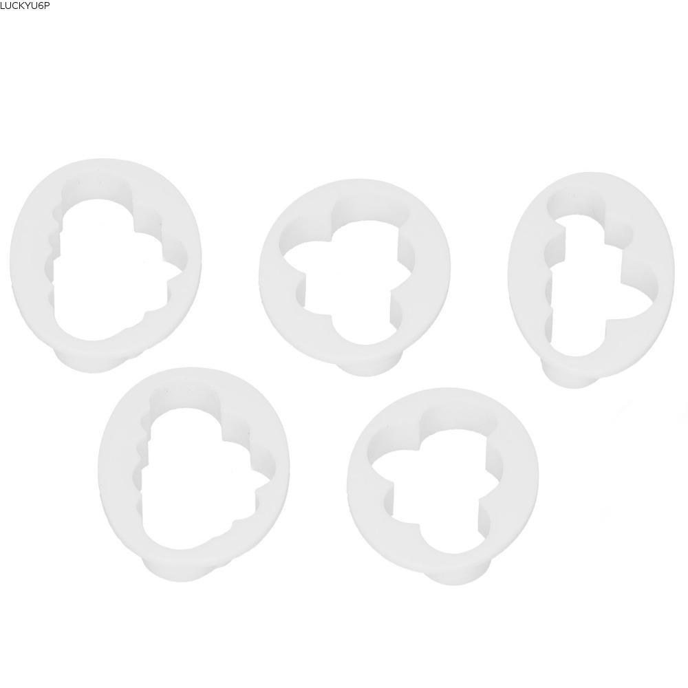 LUCKYUFT 10 Chiếc Clouds Cookie Cutter, PP Clouds Shape Cookie Cutter Set, DIY Raised Cutter Walls H