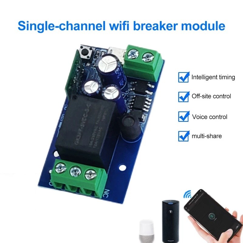 Mô-đun rơle thông minh không dây Ewelink WiFi USB 5v DC7-48V Inching Selflock Remote ON Off Power Sw