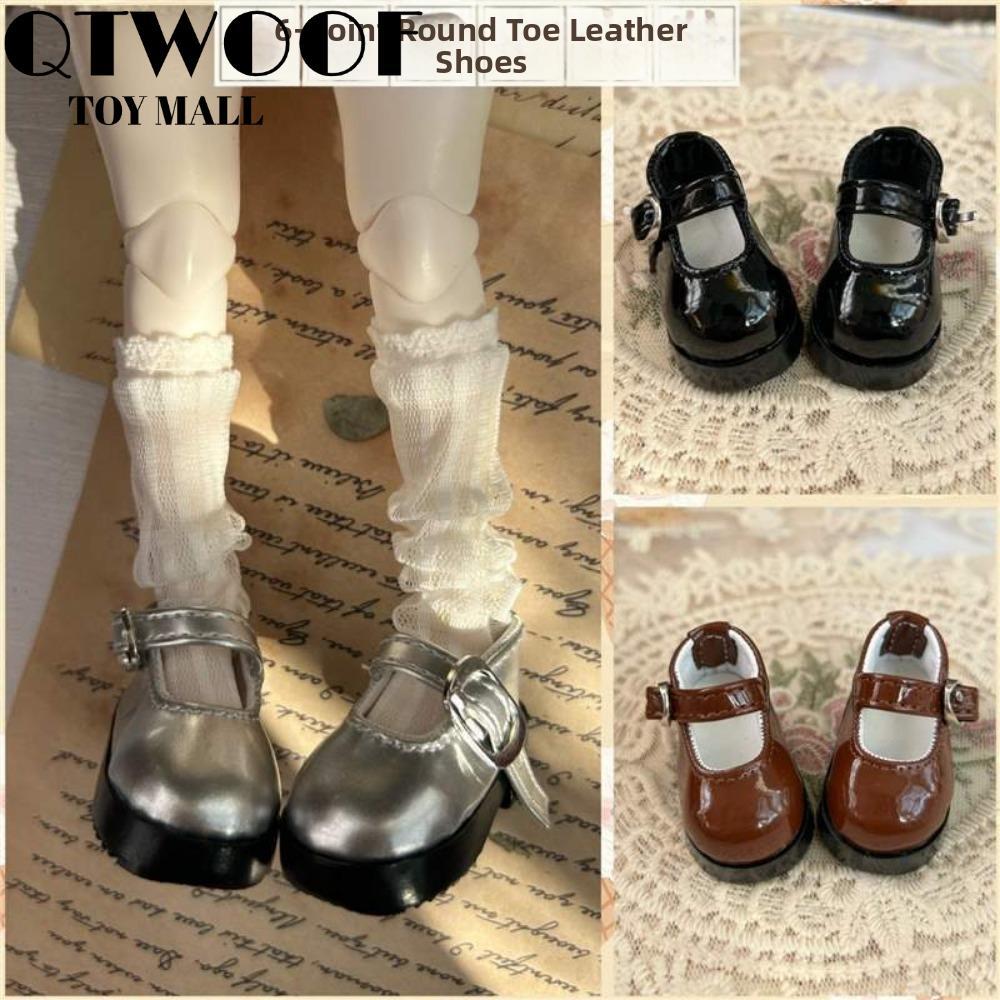 Giày bốt QTWOOF, Giày da sáng gót cao phong cách Anh Quốc, Thời trang có khóa màu đen 4 màu Giày da 
